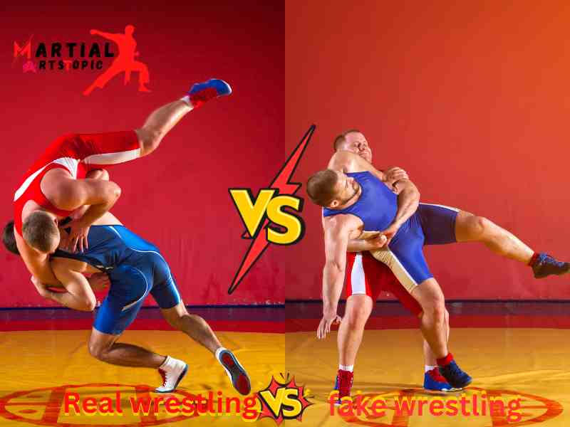 Real wrestling vs fake wrestling