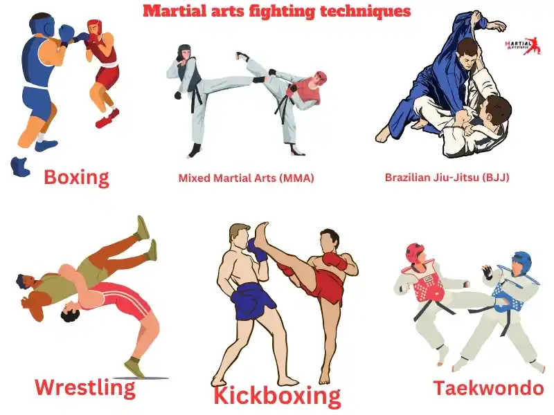 Martial arts fighting techniques